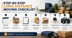 moving long distance checklist